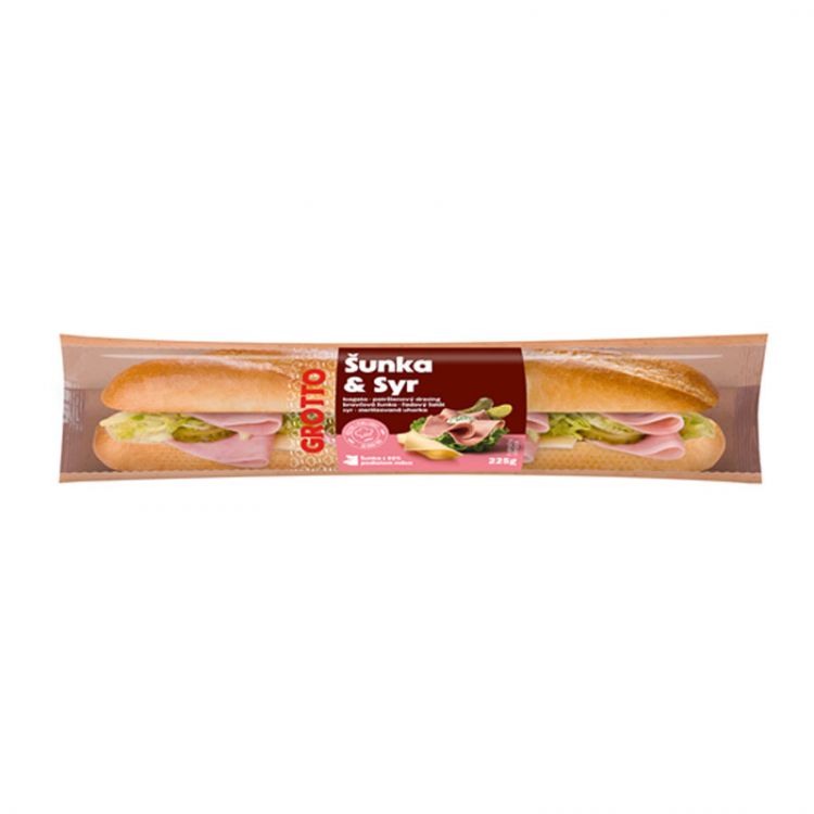 Grotto Bageta Šunková 225g