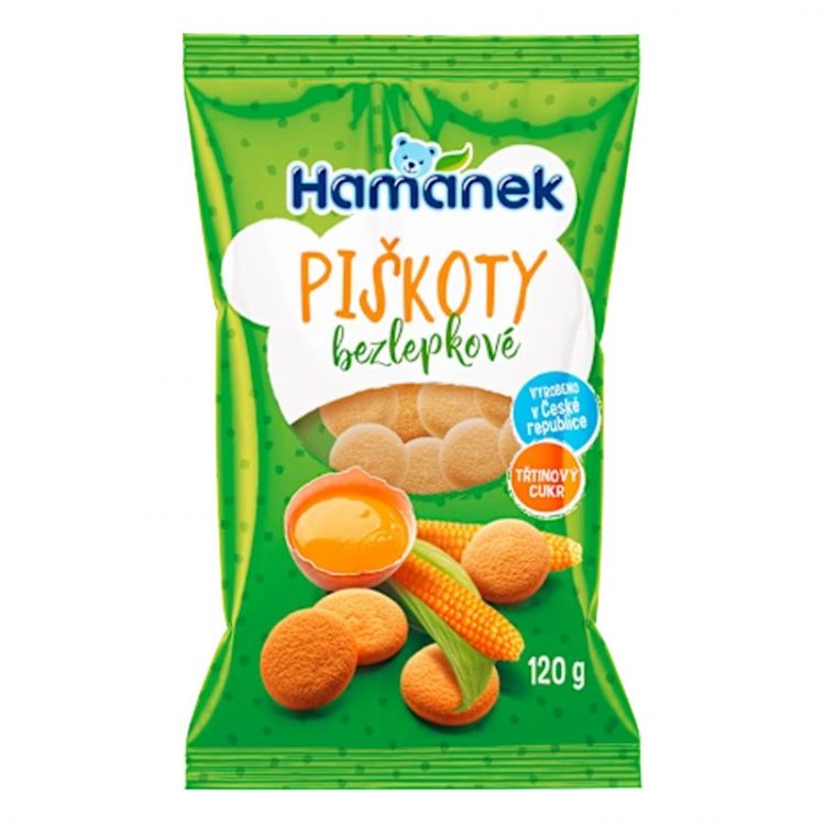 Hamánek Piškóty Bezlepkové 120 g