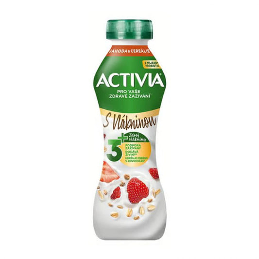 ACTIVIA Nápoj Jahoda/cereálie 270g