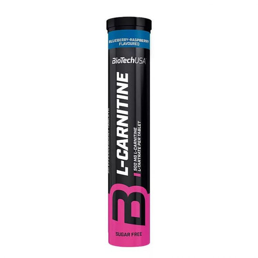 Biotech USA šumivé tablety L-Carnitine 500mg (20 tbl) malina-čučoriedka