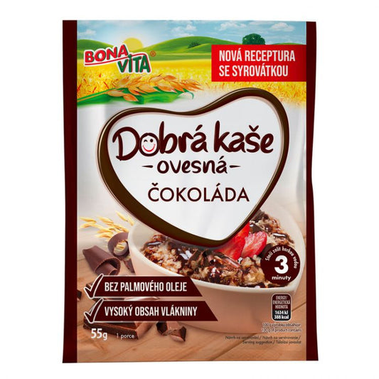 Bonavita Dobrá kaša ovsená čokoláda 55g