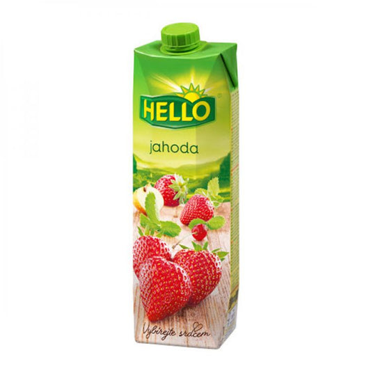 Hello Jahodový nektarový nápoj 1 l