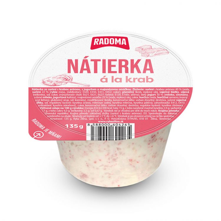 Radoma Nátierka A la krab 135 g